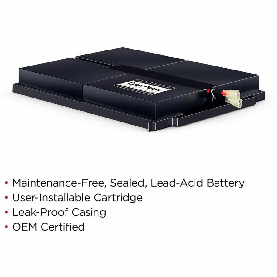 CyberPower RB0690X4 UPS replacement battery cartridge for compatible power backup systems