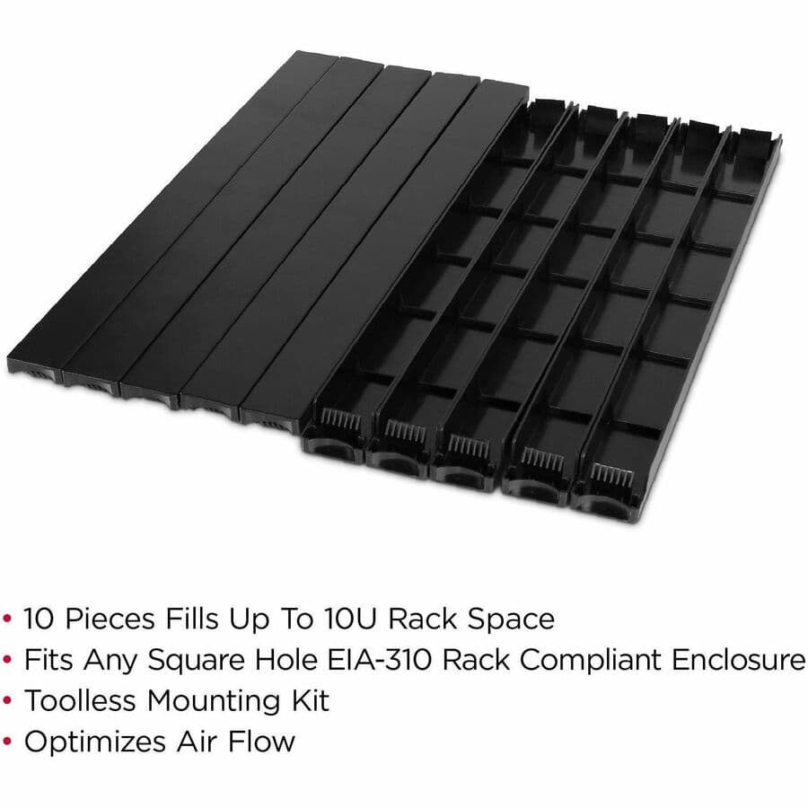 BLANKING PANELS, TOOLESS INSTALLATION, 10PCS PER PACK, 5-YR WTY view 2