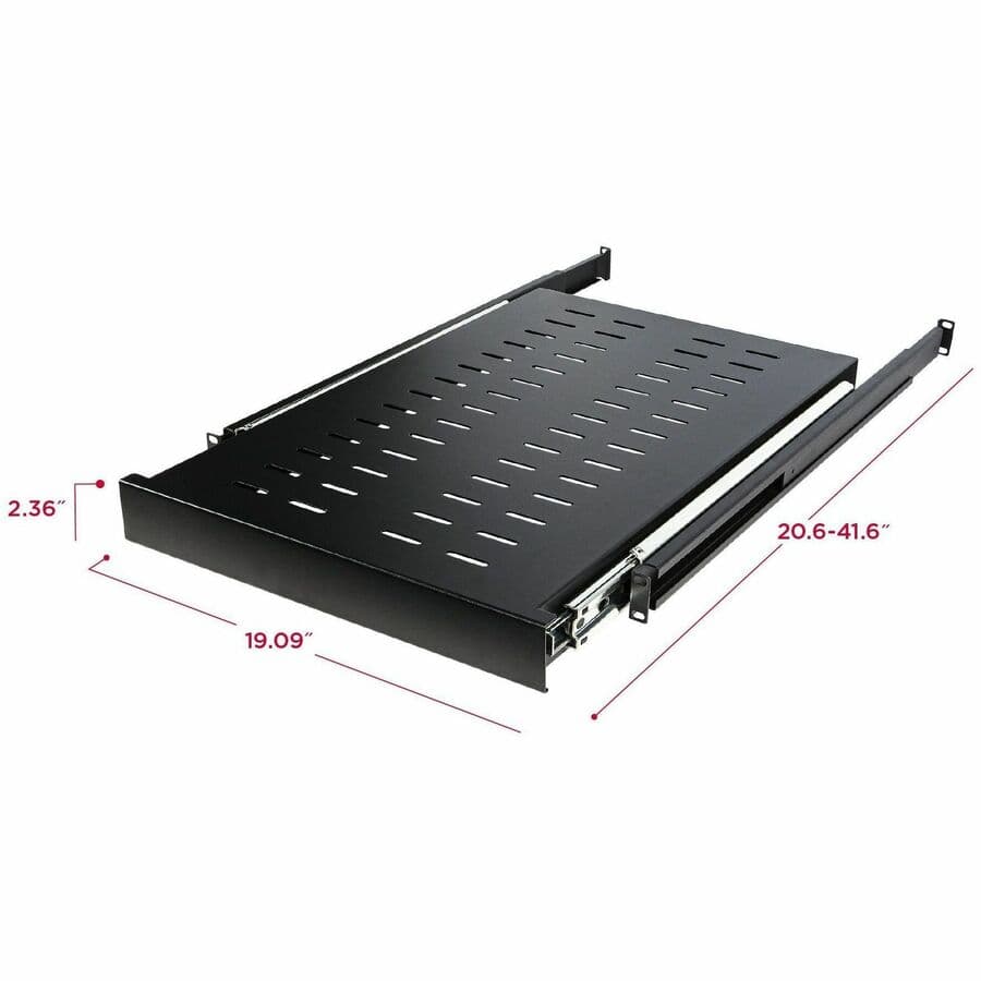 CyberPower 19 in 1U sliding shelf for 19 in racks, 25 in deep, 132 lb capacity