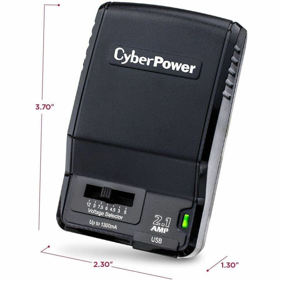 CyberPower universal power adapter with 3-12 V output and NEMA 5-15P plug