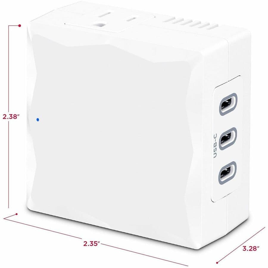 CyberPower P2WUC3 wall-tap surge protector with 3 USB-C ports and 30 W output