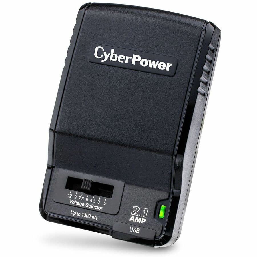 CyberPower universal power adapter with 3-12 V output and NEMA 5-15P plug
