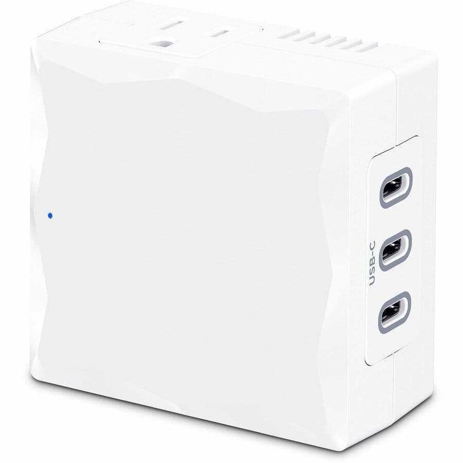 CyberPower P2WUC3 wall-tap surge protector with 3 USB-C ports and 30 W output