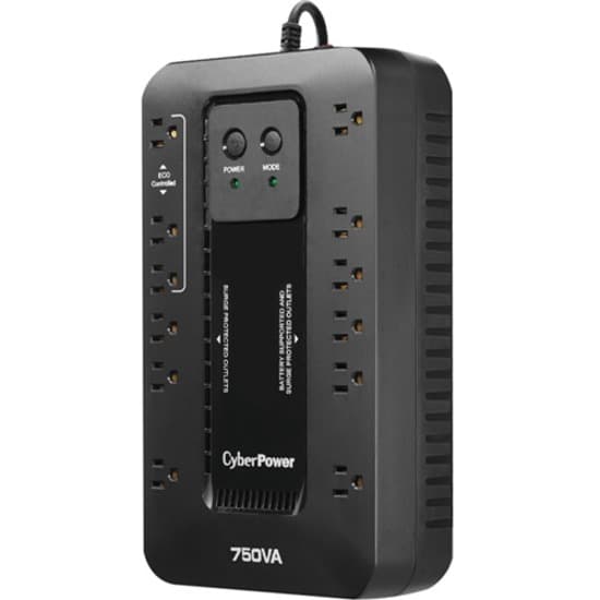 CyberPower EC750GTAA 750 VA 450 W TAA desktop UPS with compact form factor