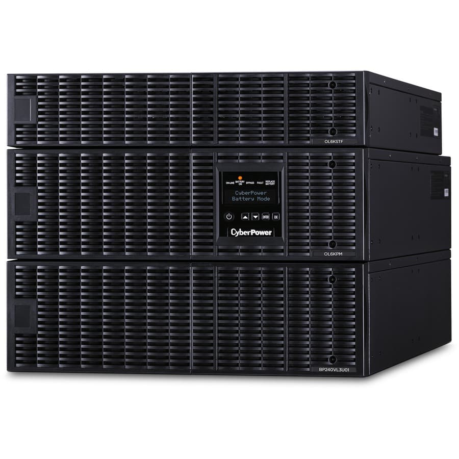CyberPower OL6KRTF online RT rack mount UPS with transformer and installed RMCARD205