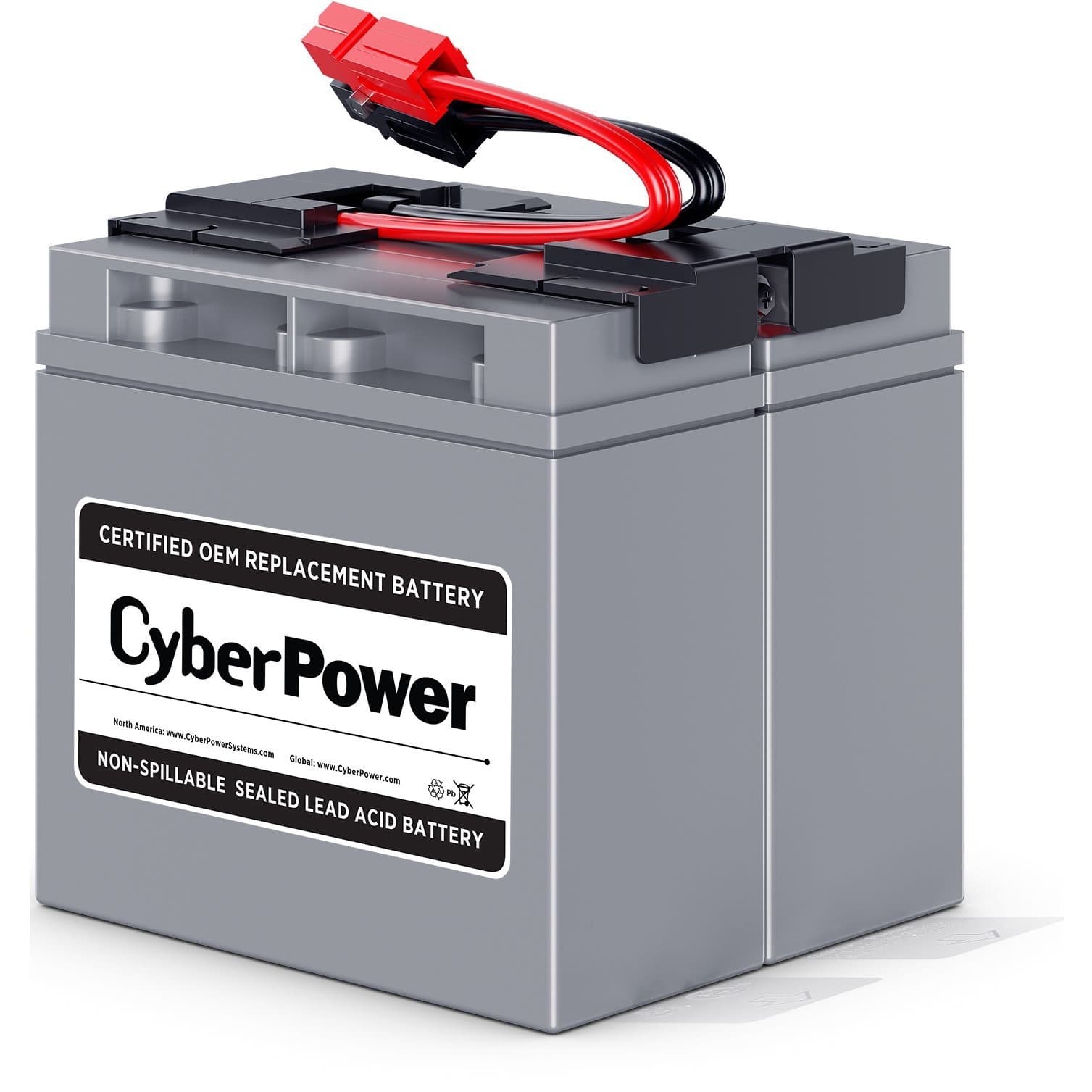 CyberPower RB12170X2A replacement battery cartridge for PR1500LCD tower UPS systems