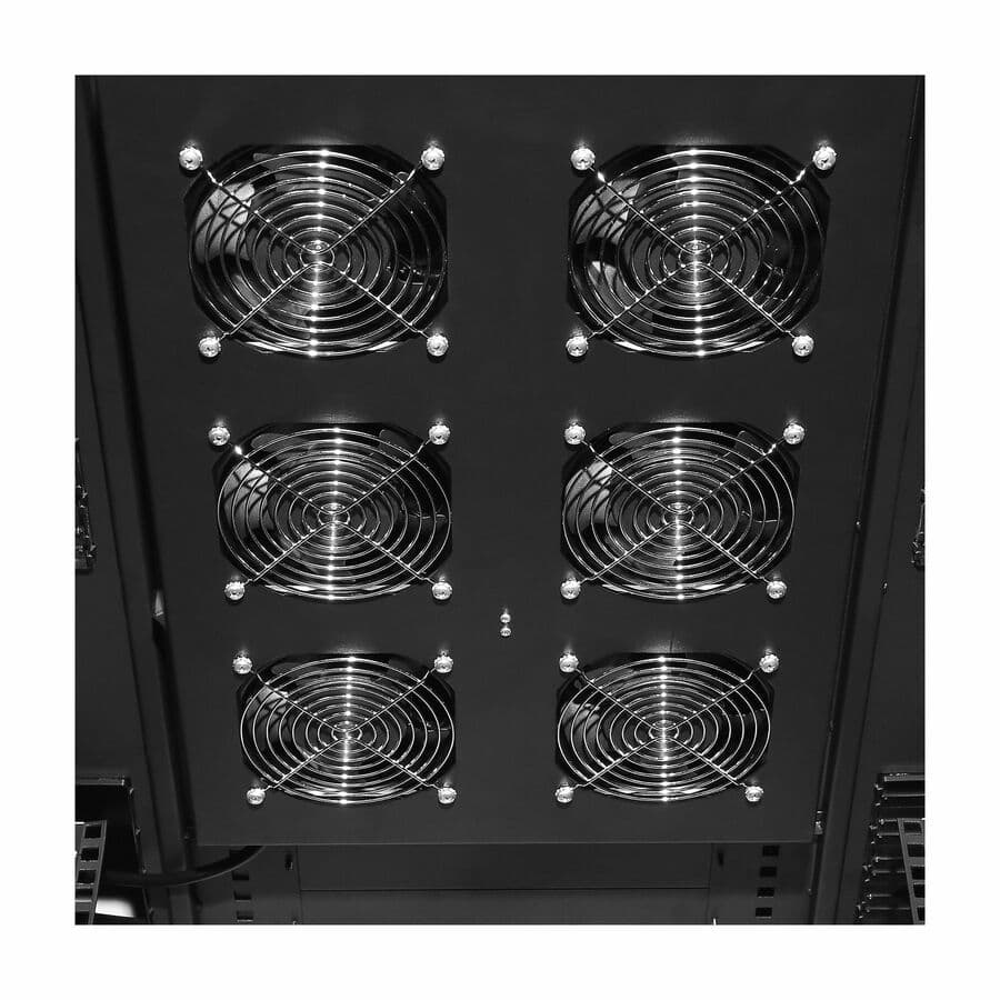CyberPower CRA11001 six-fan rack fan tray for 42 to 47 inch deep enclosures, 580 CFM, 120 VAC