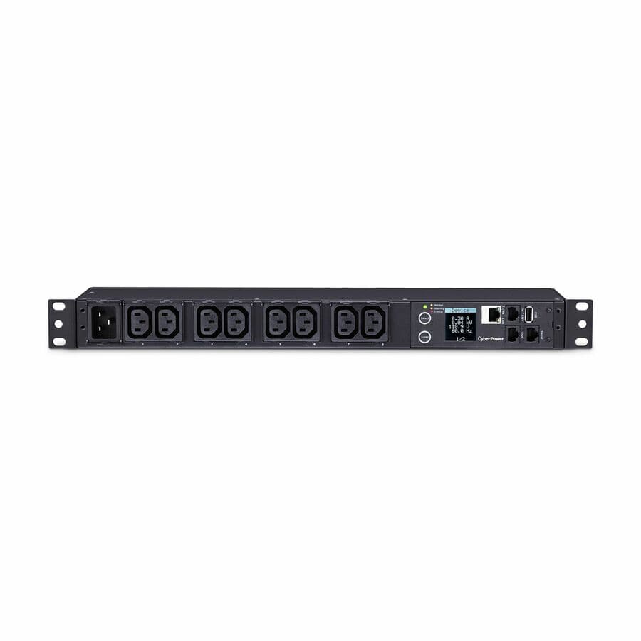 CYBERPOWER 20A MONITORED PDU 8 IEC-320 1U 10FT 3YR WTY view 6