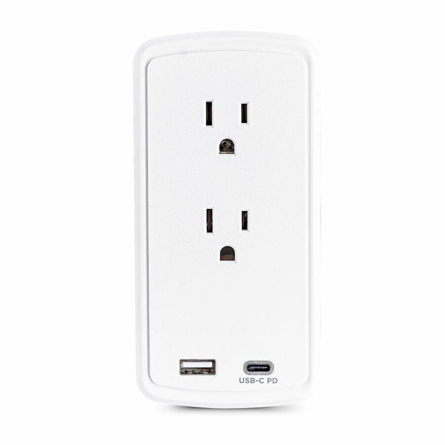 CyberPower P2WUCHD portable battery pack in pearl gray for charging mobile devices