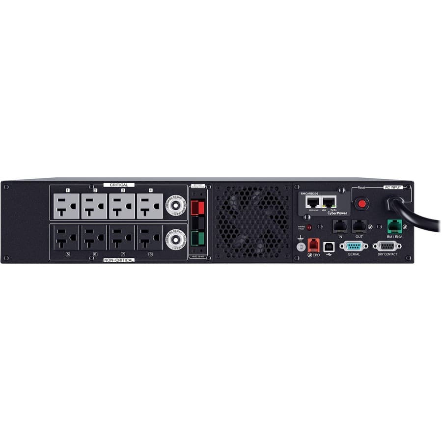 CyberPower PR2200RTXL2UAN 2200VA 2200W 2U rackmount sine wave UPS with 8 NEMA 5-20R outlets