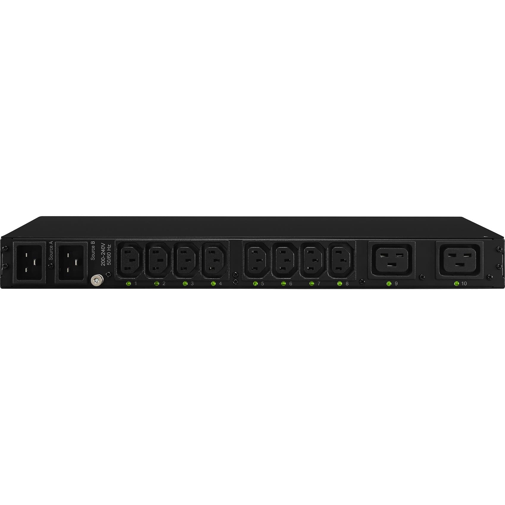 200-240V 1U LCD (2) IEC C20 PLUGS 10FT CORDS 10R OUTLETS (8) IEC C13 / (2) IEC C view 4