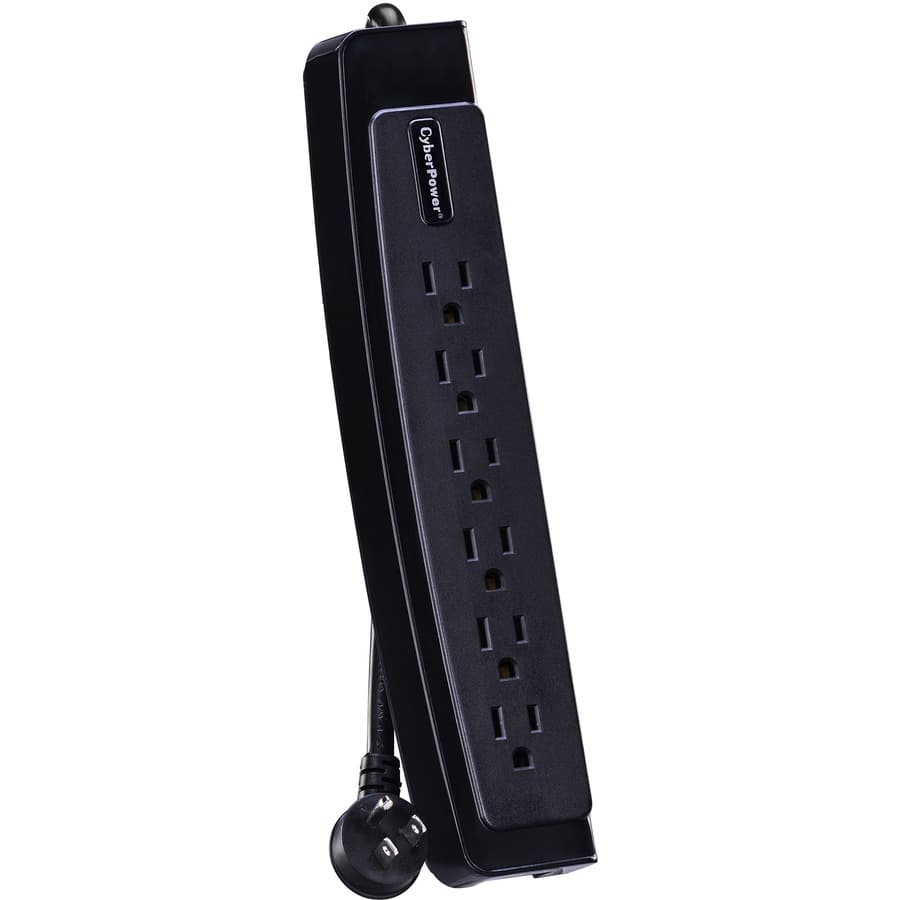 CyberPower CSP604T 6-outlet surge protector with 1,350 joules and RJ11 line protection