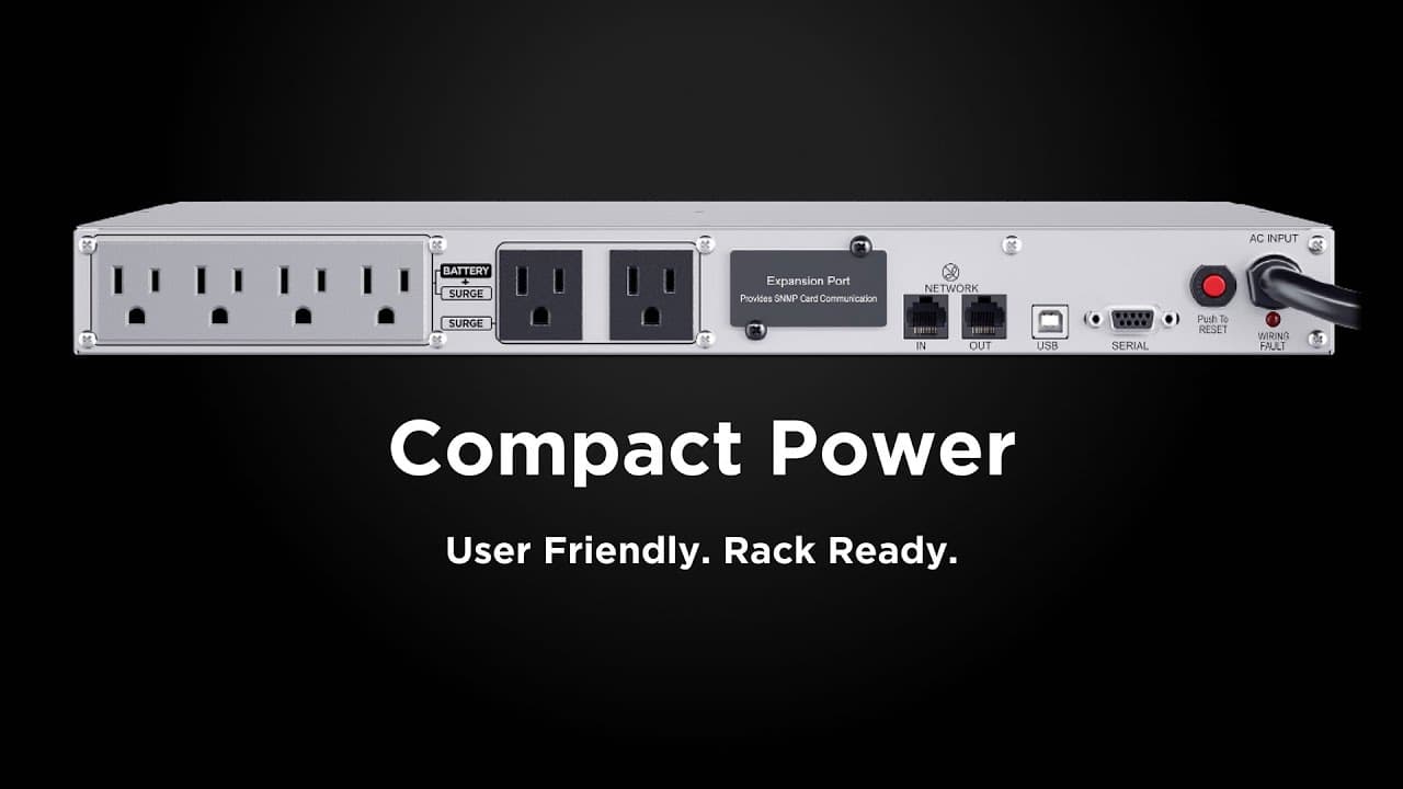 CyberPower PFC Sinewave 1U Rackmount UPS