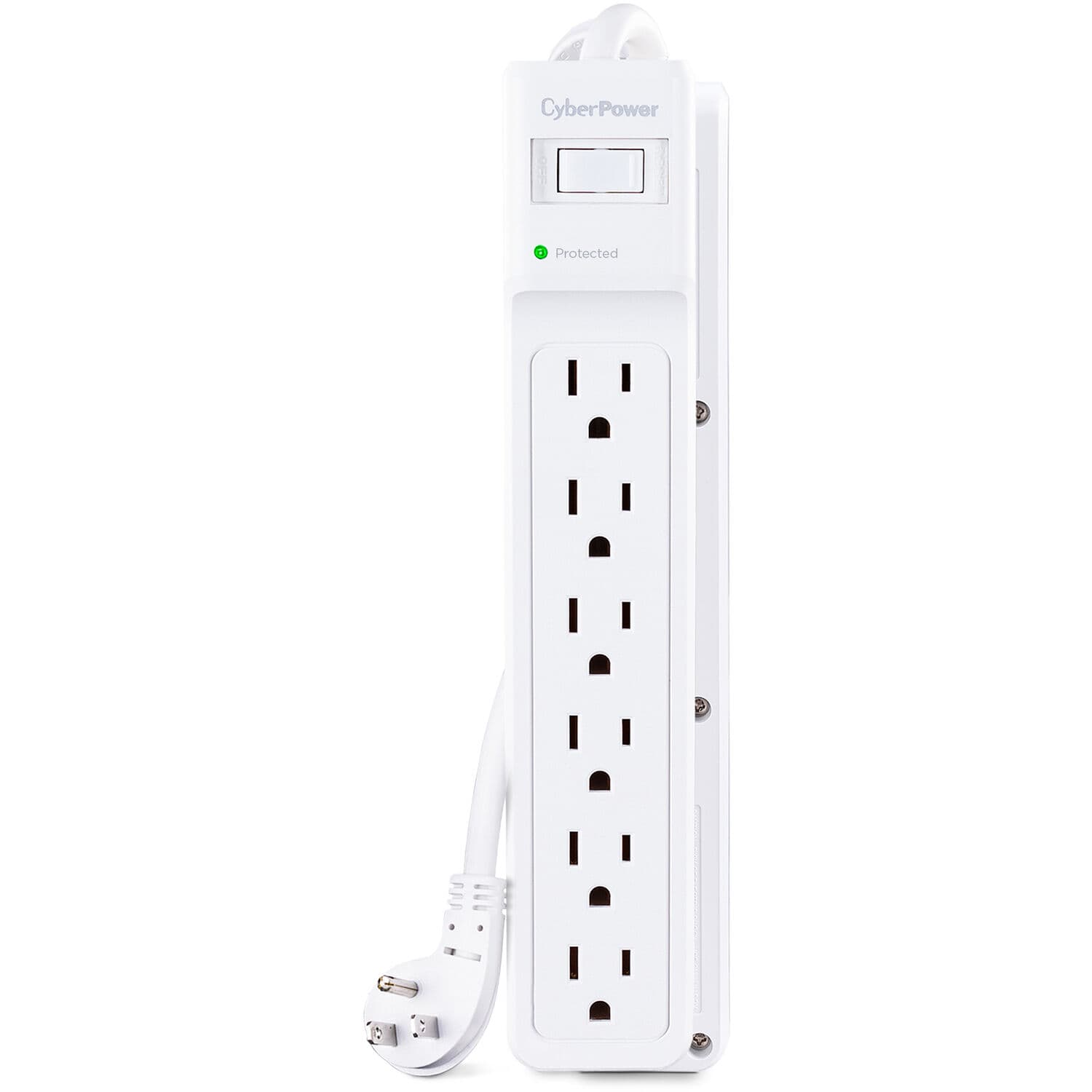 CyberPower B615 white 6-outlet surge protector with 15 ft cord and 500 J rating