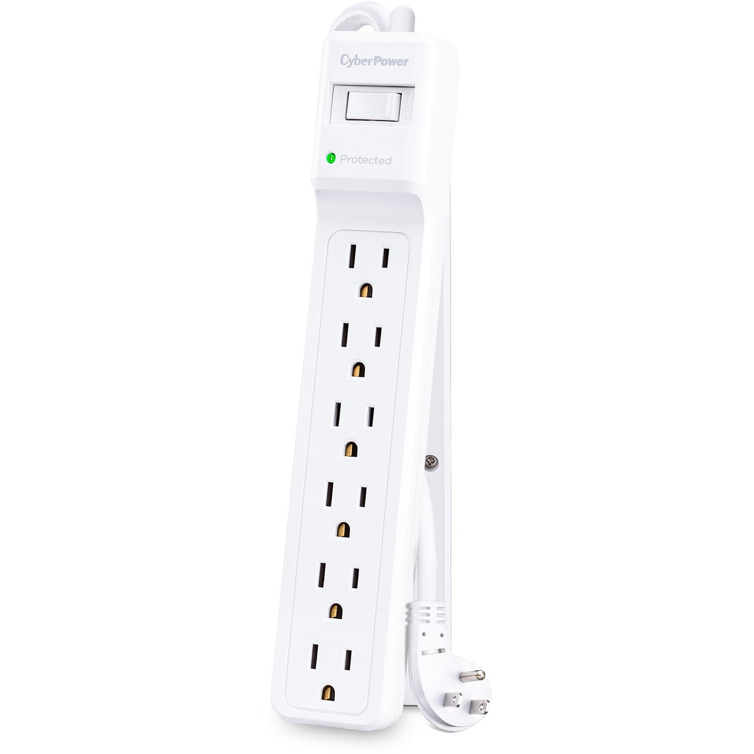 CyberPower B615 white 6-outlet surge protector with 15 ft cord and 500 J rating