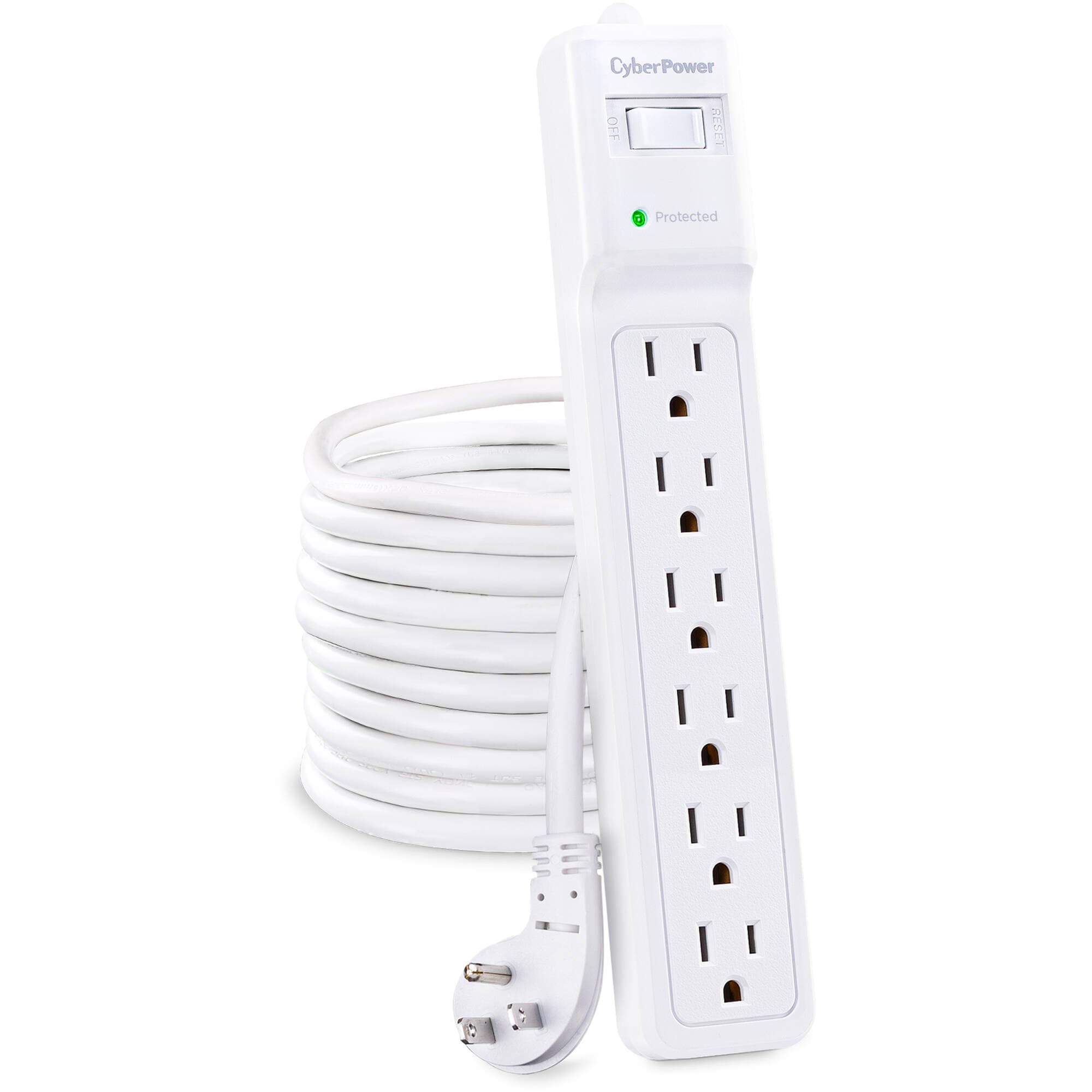 CyberPower B625 Surge Protector, 6 Outlets, 15 ft Cord | 600 V