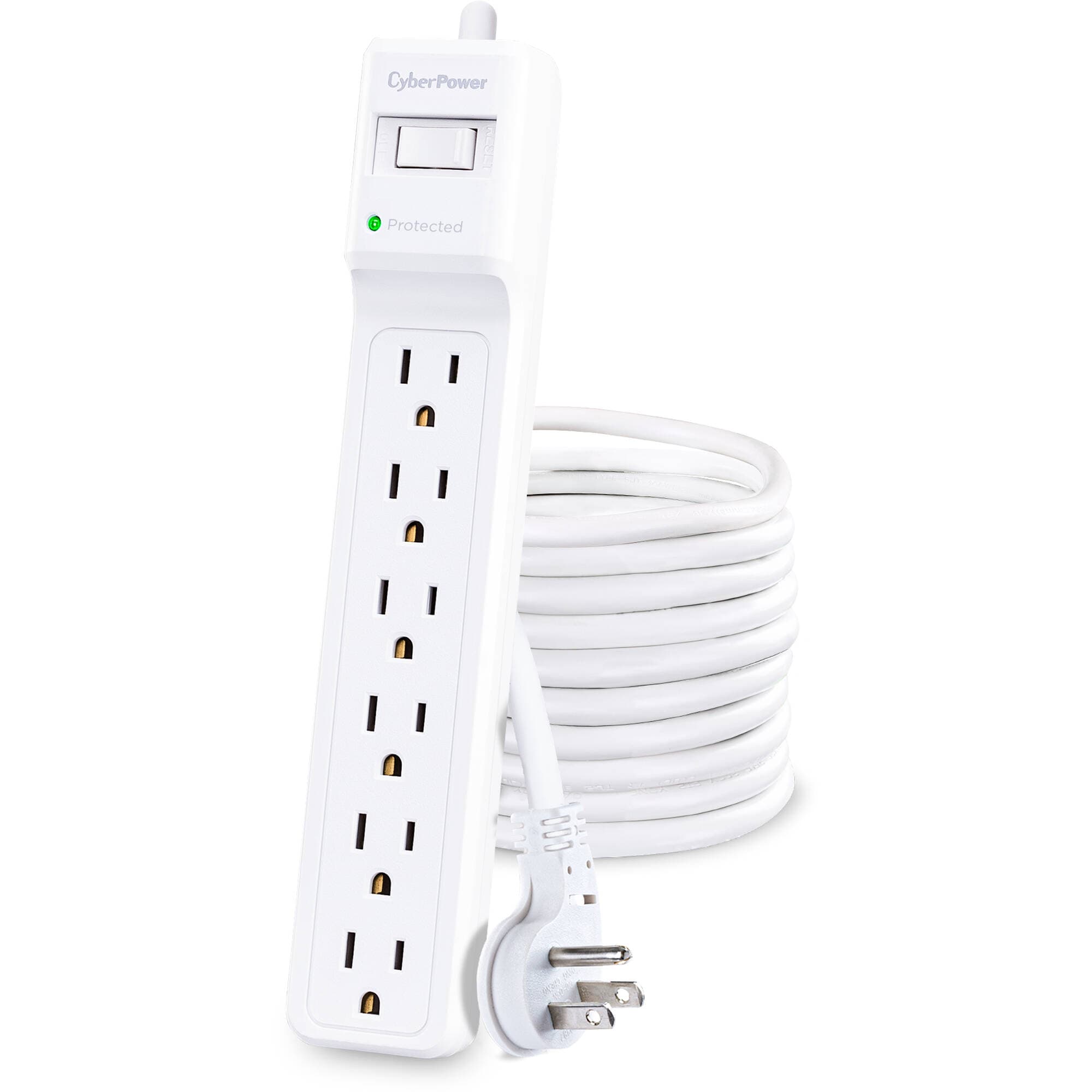 CyberPower B625 6-outlet surge protector with 15 ft cord and 5-15P plug