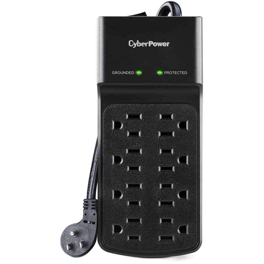 CyberPower B808 Surge Protector, 8 Outlets, 600 V Clamping | 8 ft Cord