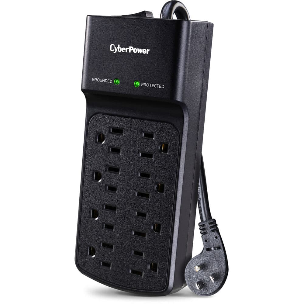 CyberPower B808 surge protector with 8 outlets and 8 ft cord for office power protection