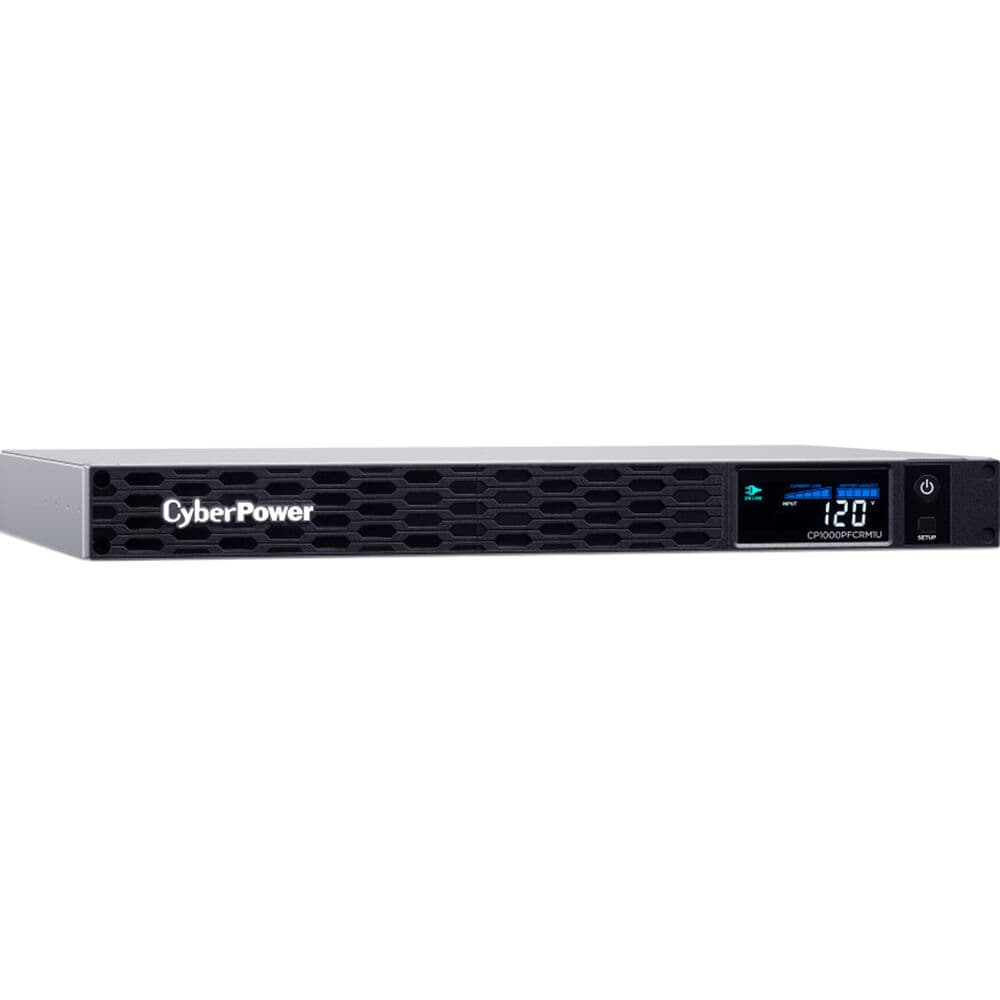 CyberPower CP1000PFCRM1U 1U rack mount UPS with six NEMA 5-15R outlets