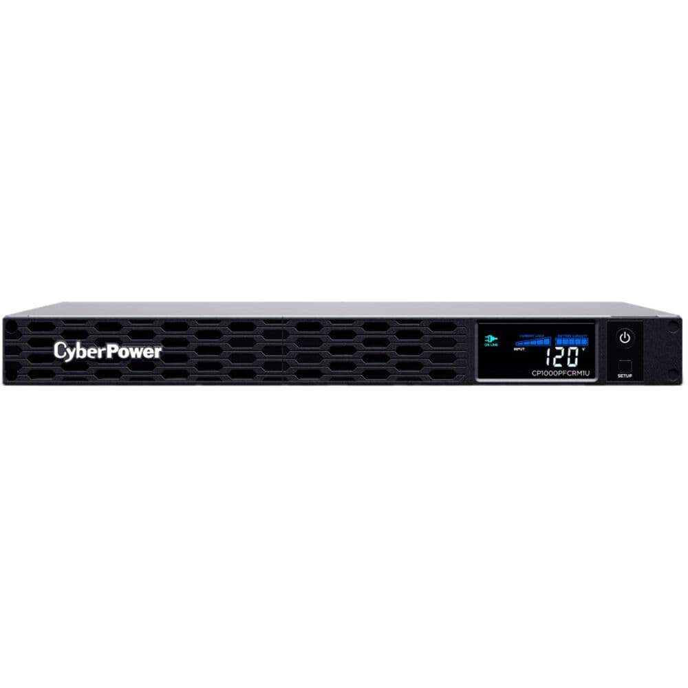 CyberPower CP1000PFCRM1U 1U rack mount UPS with six NEMA 5-15R outlets