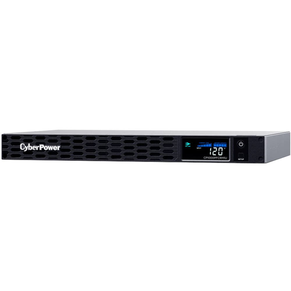 CyberPower CP1000PFCRM1U 1U rack mount UPS with six NEMA 5-15R outlets