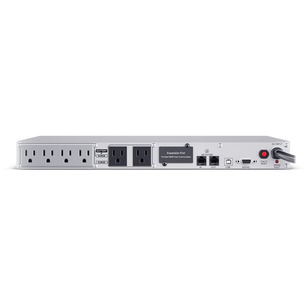 CyberPower CP1000PFCRM1U 1U rack mount UPS with six NEMA 5-15R outlets