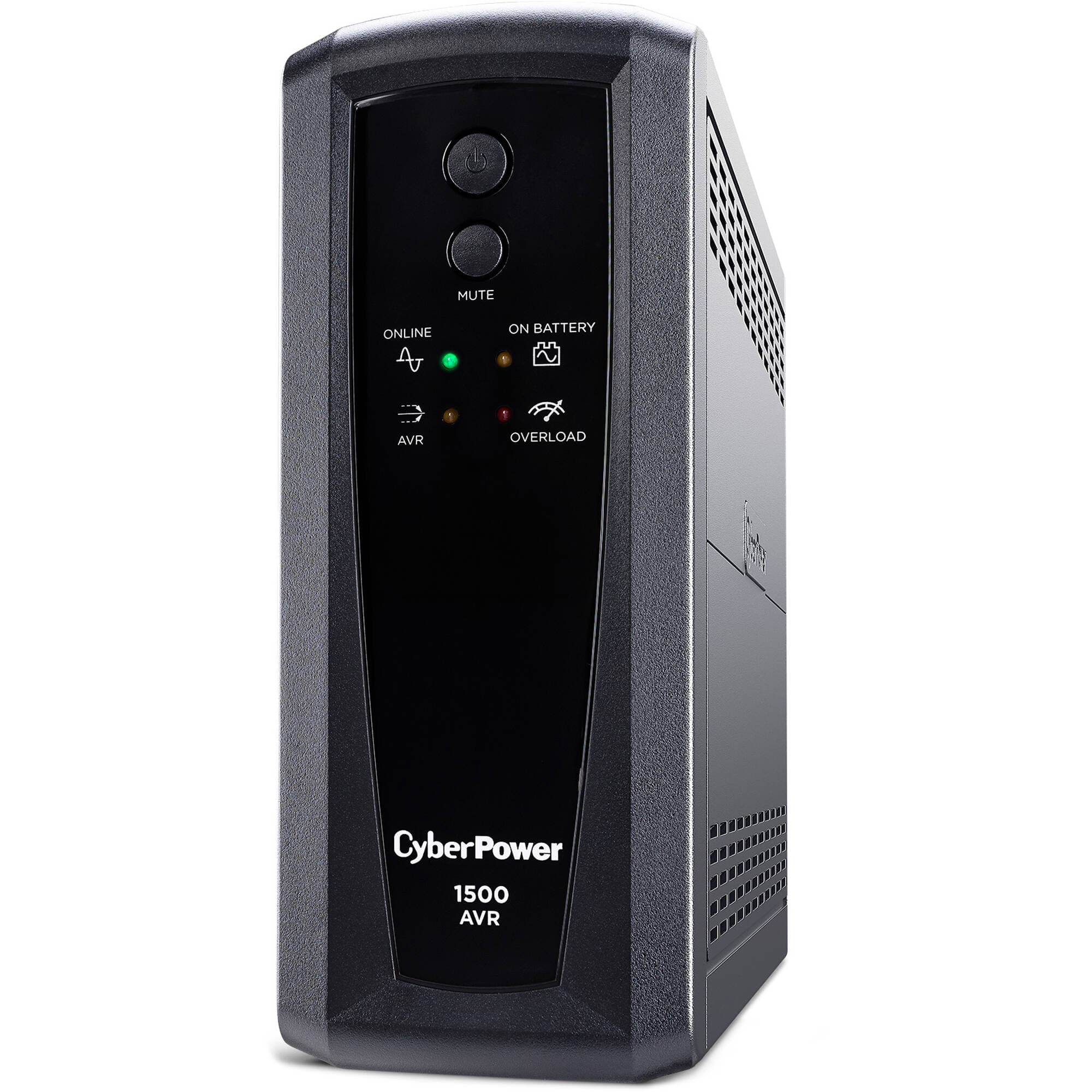 CyberPower CP1500AVRT 1,500 VA 900 W desktop UPS with PowerPanel software