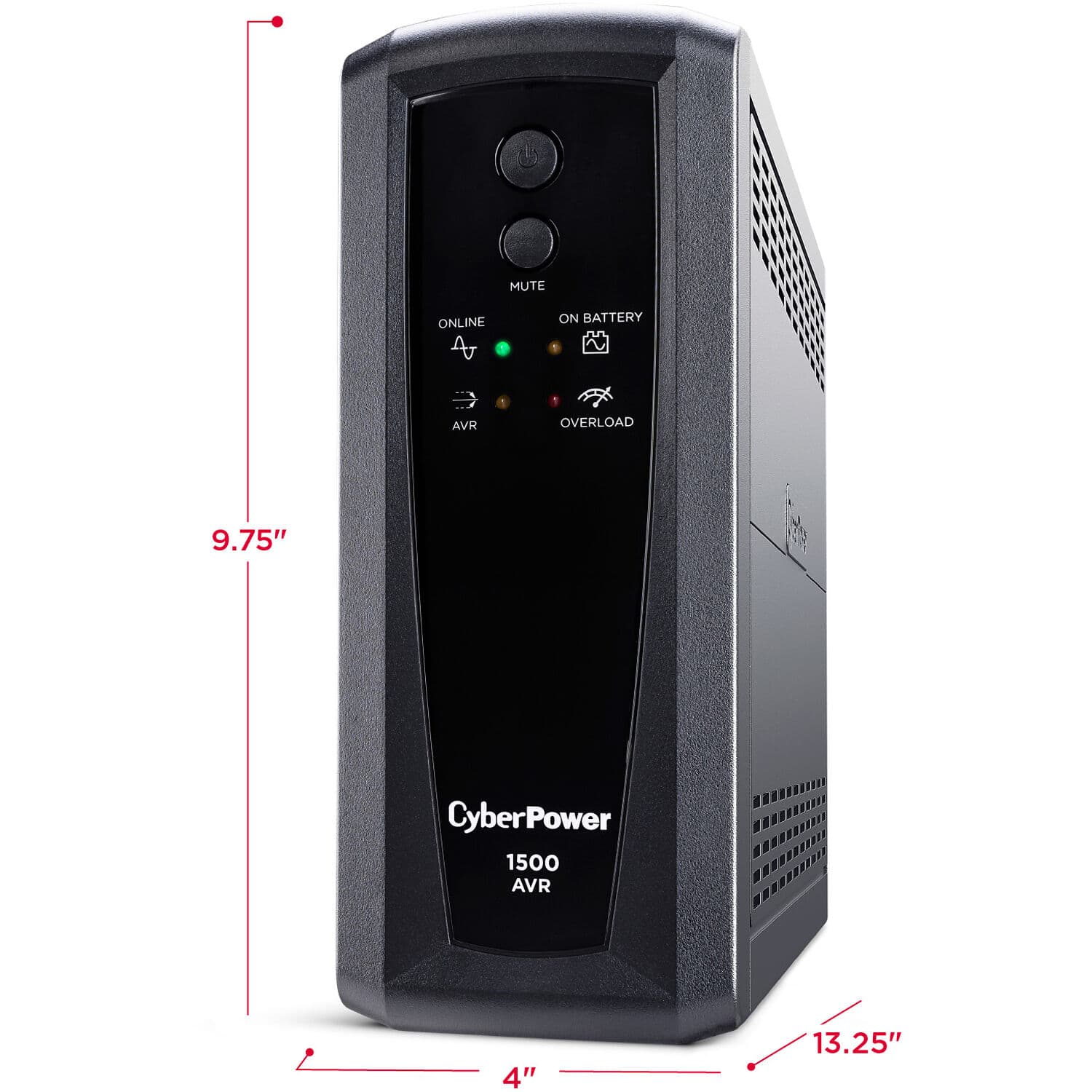 CyberPower CP1500AVRT 1,500 VA 900 W desktop UPS with PowerPanel software