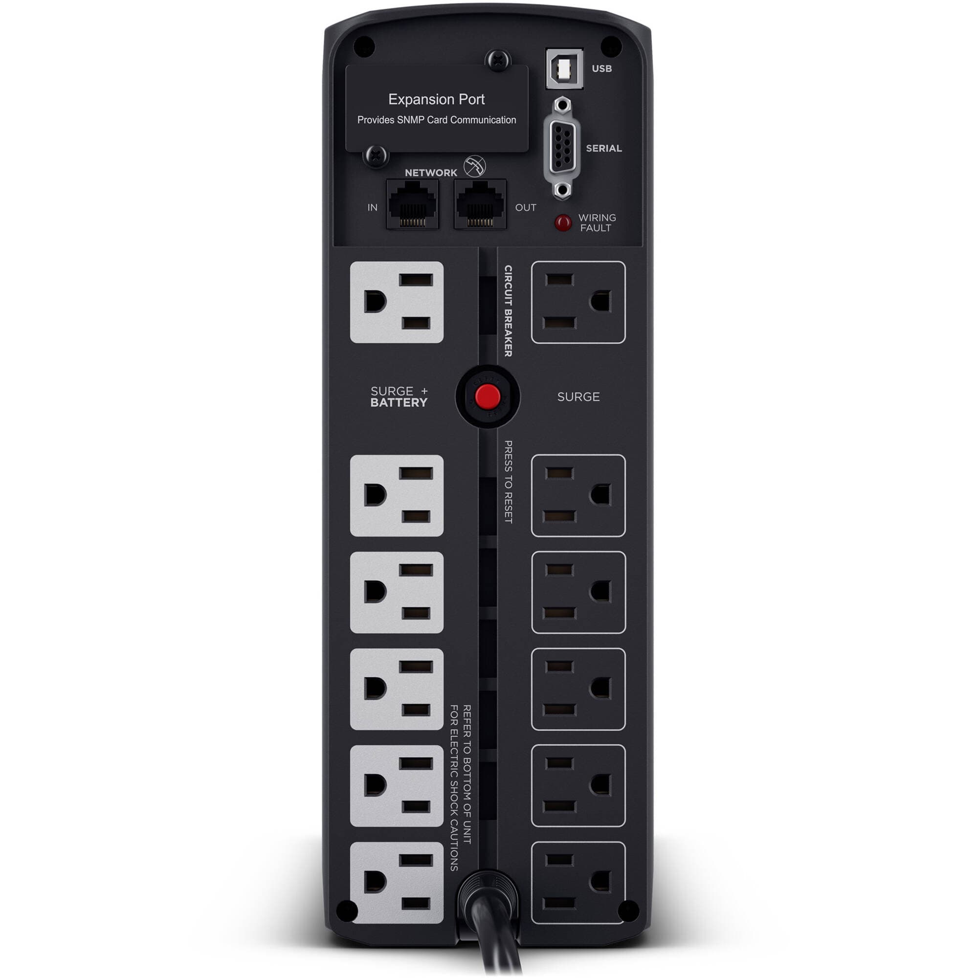 CyberPower CP1500PFCLCDTAA 1500 VA TAA-compliant UPS with LCD display and 10 outlets