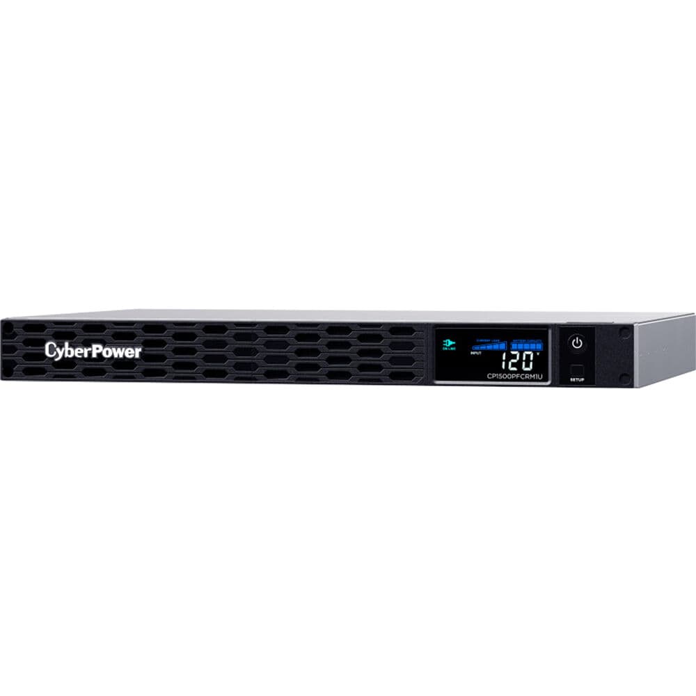 CyberPower CP1500PFCRM1U 1,500 VA 1U rack mount UPS with 6 NEMA 5-15R outlets