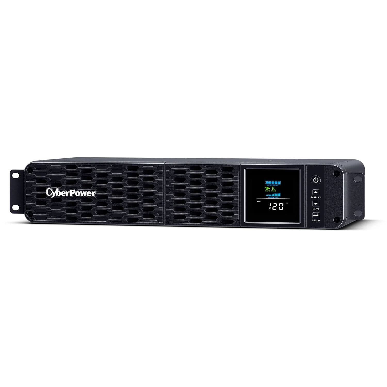 CyberPower CP1500PFCRM2U 1500VA 2U rackmount UPS with sine wave output, LCD, and SNMP support