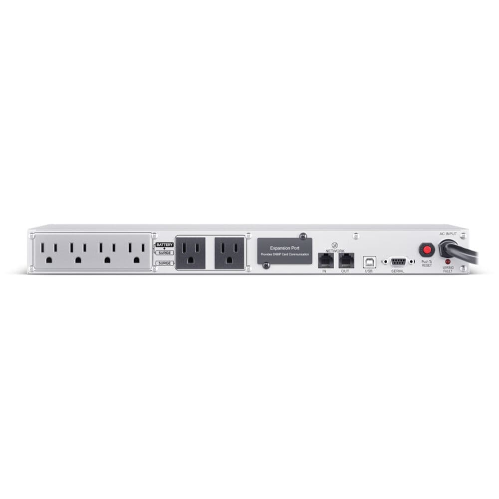 CyberPower CP700PFCRM1U 700 VA 1U rack mount UPS with 6 NEMA 5-15R outlets