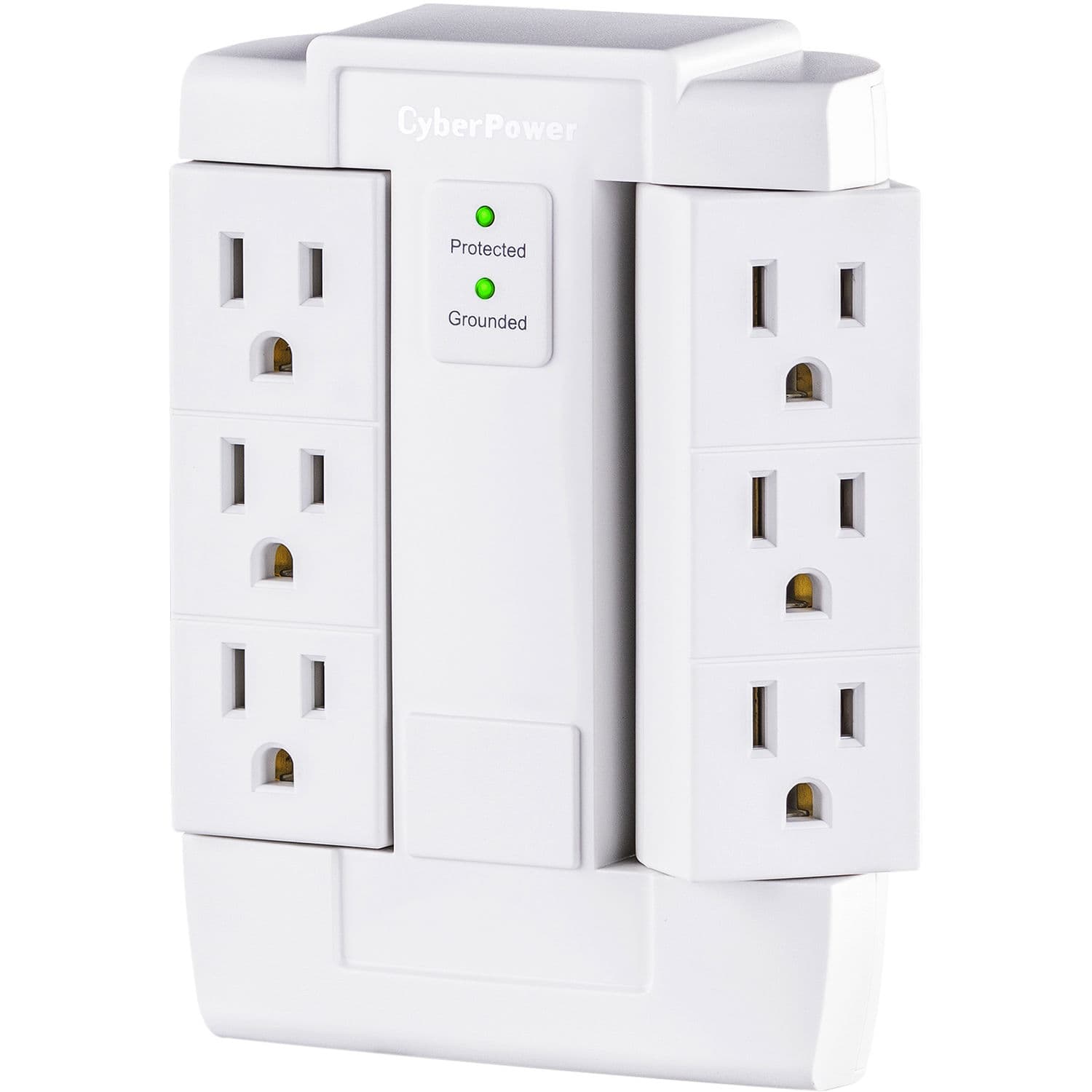 CyberPower CSB600WS 6-outlet surge protector with compact wall-mount design