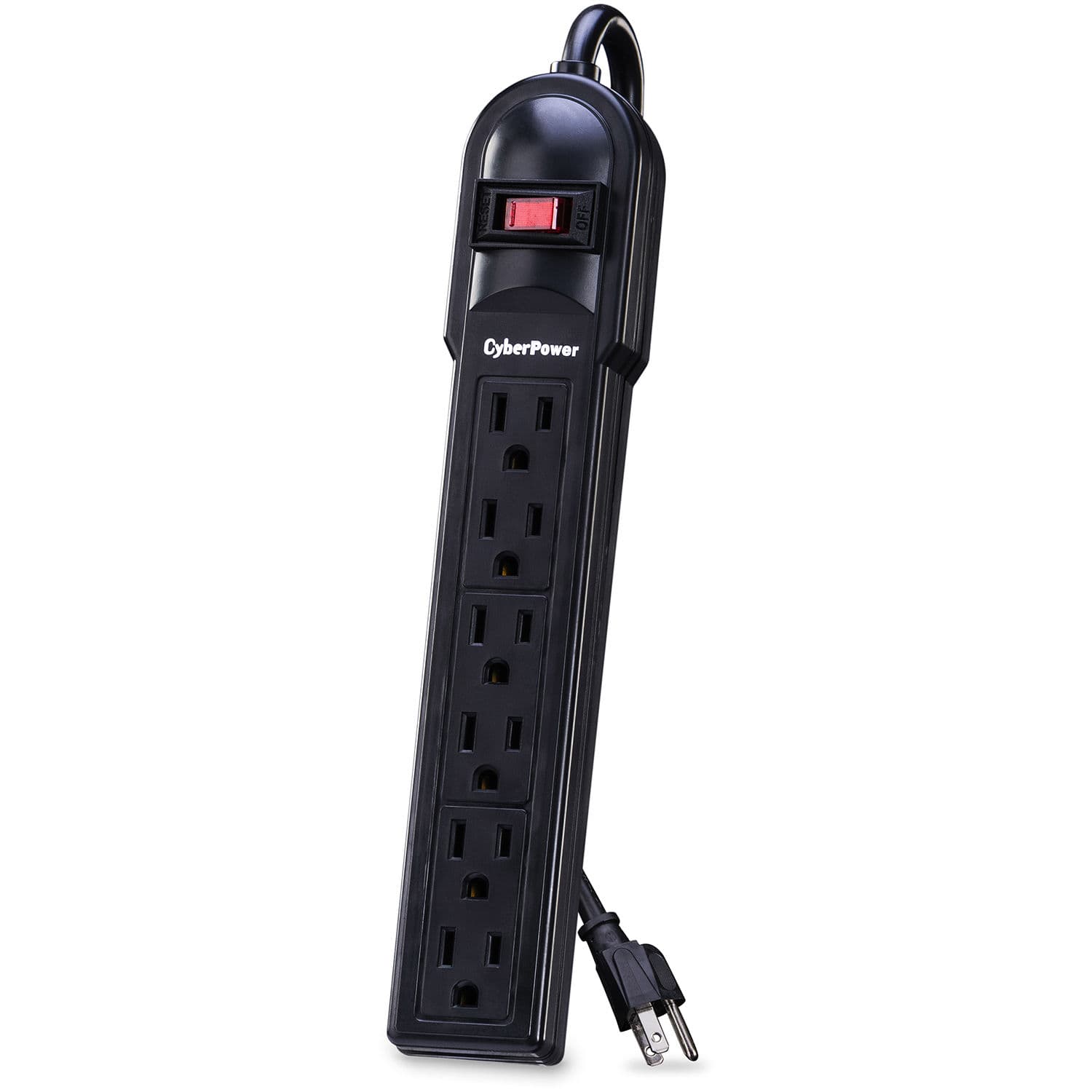 CyberPower CSB606 6-outlet surge protector with 6 ft cord and EMI/RFI filtering