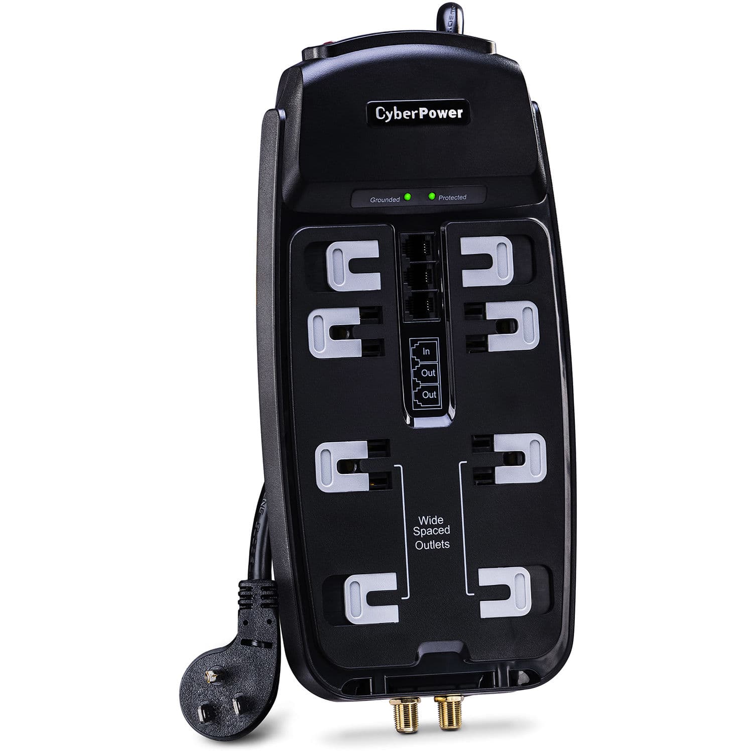 CyberPower CSHT808TC 8-Outlet Surge Protector | Home Office, Desktop