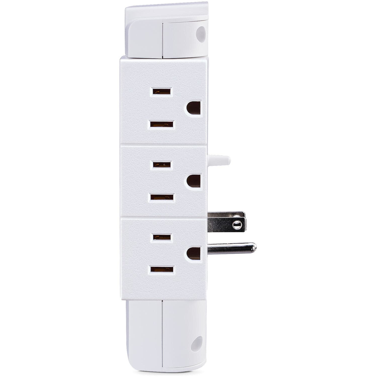 CyberPower 6 outlet swivel wall tap surge protector in white with 2 USB charging ports