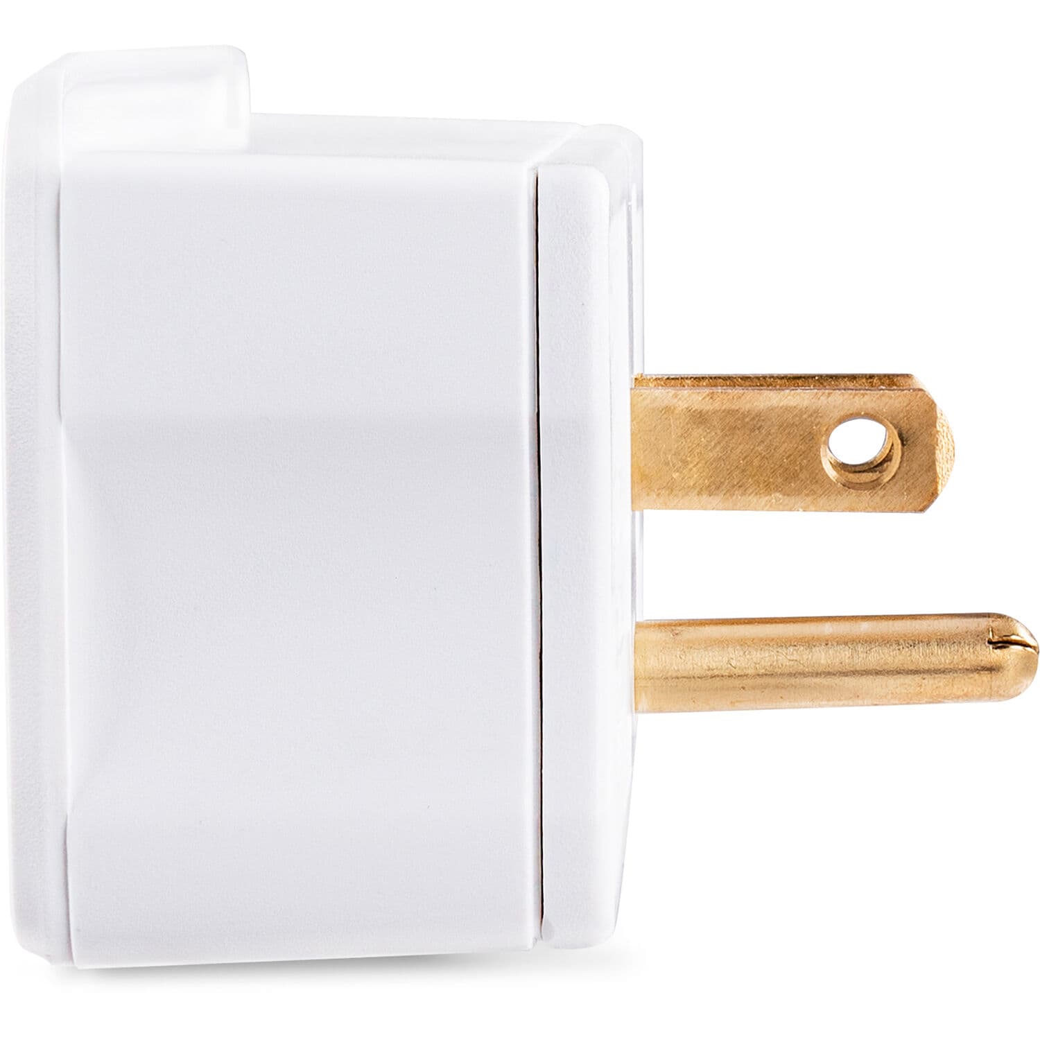 CyberPower GT3W white straight outlet adapter with three NEMA 5-15R outlets