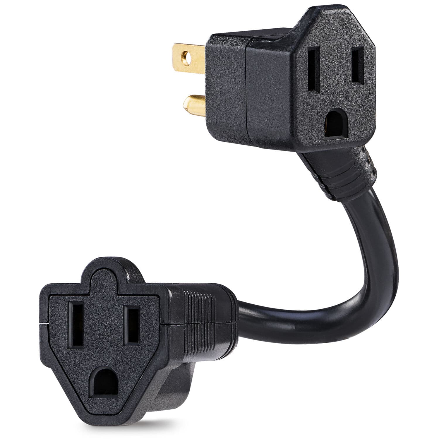 CyberPower HT600WSU2A black wall-tap surge protector with 5 outlets