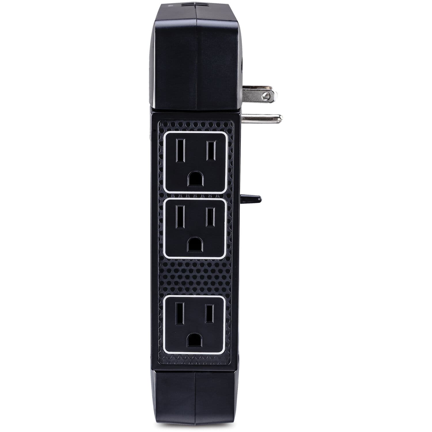 CyberPower HT600WSU2A black wall-tap surge protector with 5 outlets