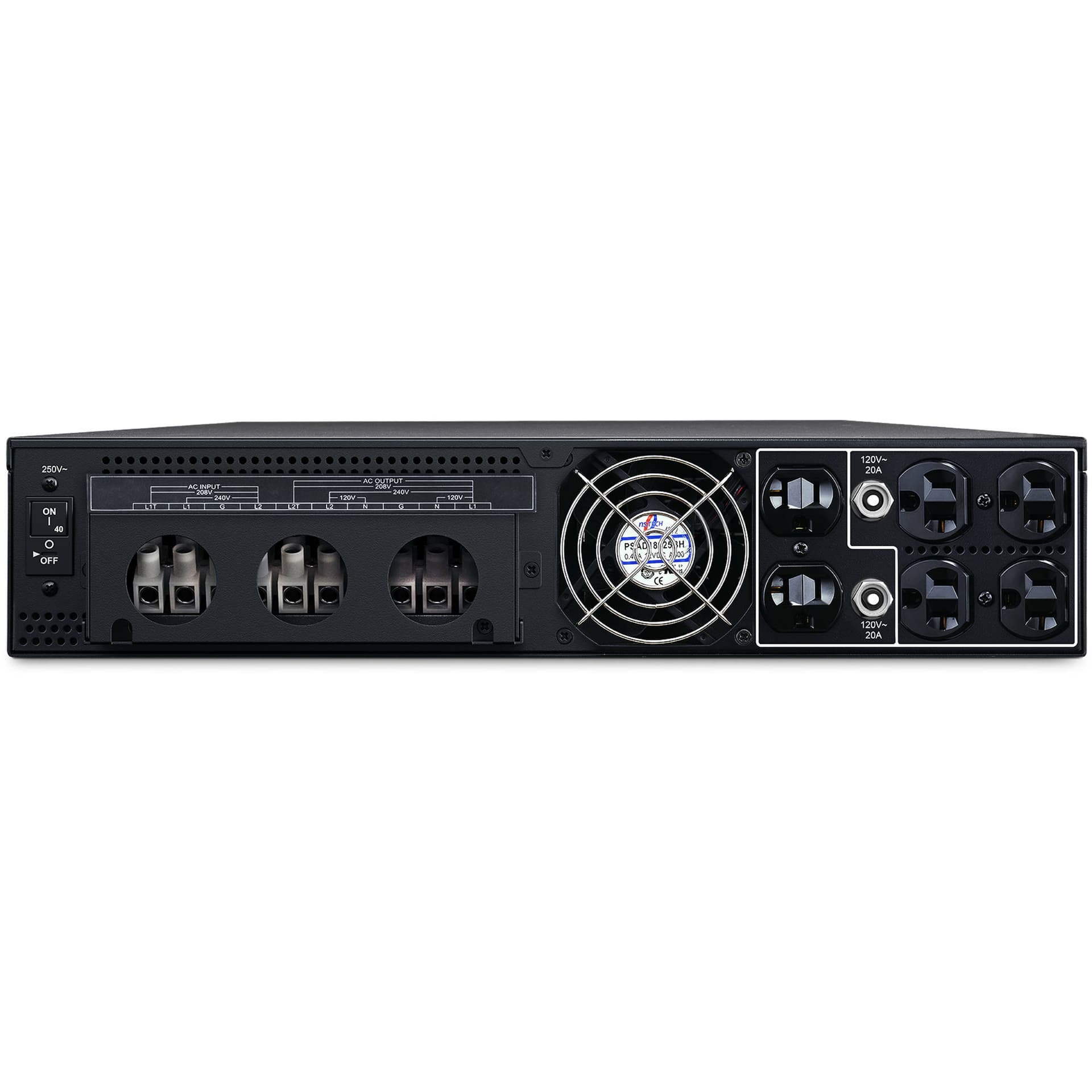 CyberPower OL10KSTF 10 kVA 10 kW 2U transformer with 6 NEMA 5-20R outlets