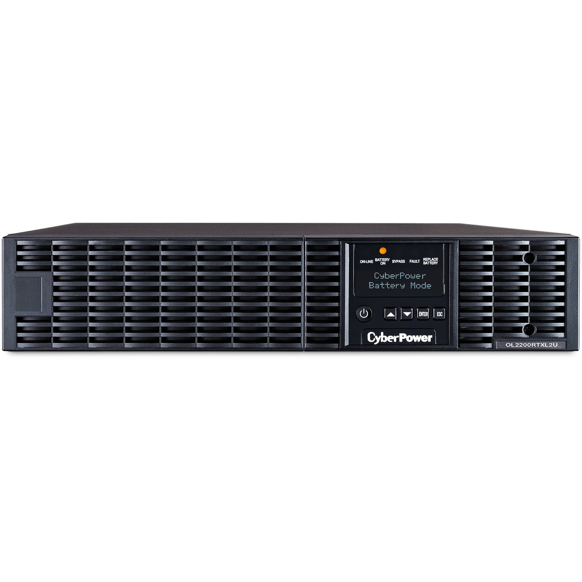 CyberPower OL2200RTXL2U 2,000 VA online UPS with 2U rack/tower design and LCD display