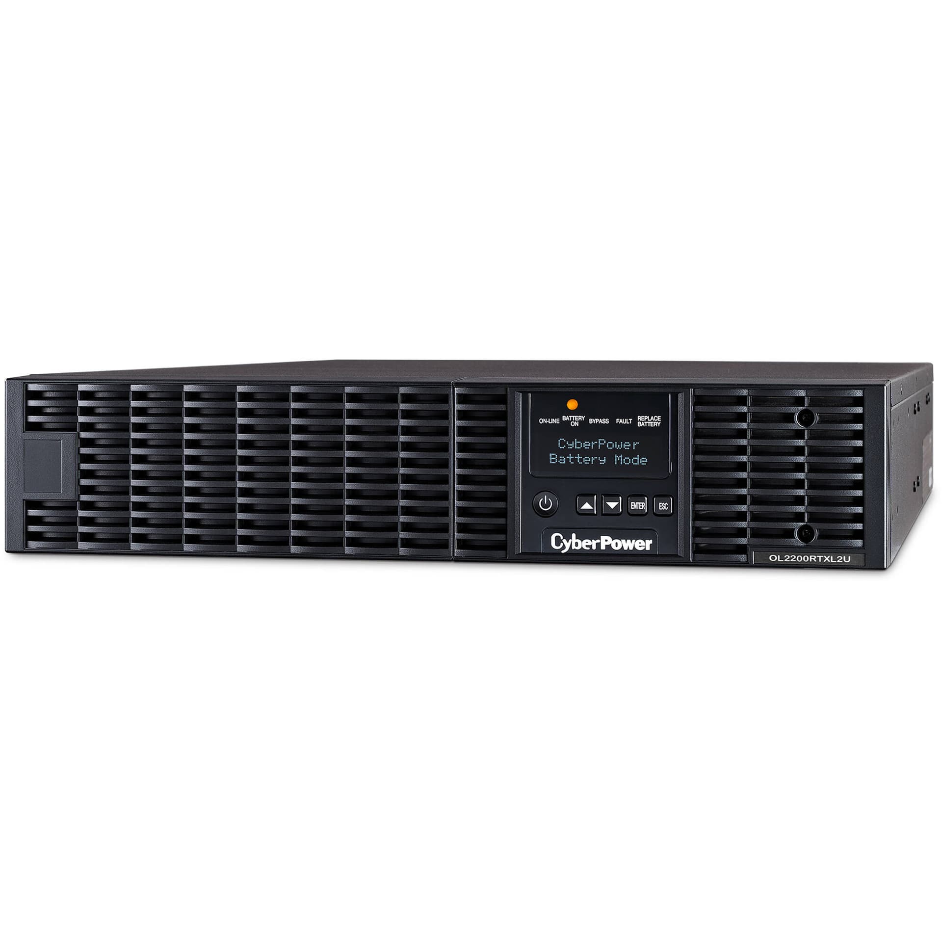 CyberPower OL2200RTXL2U 2,000 VA online UPS with 2U rack/tower design and LCD display
