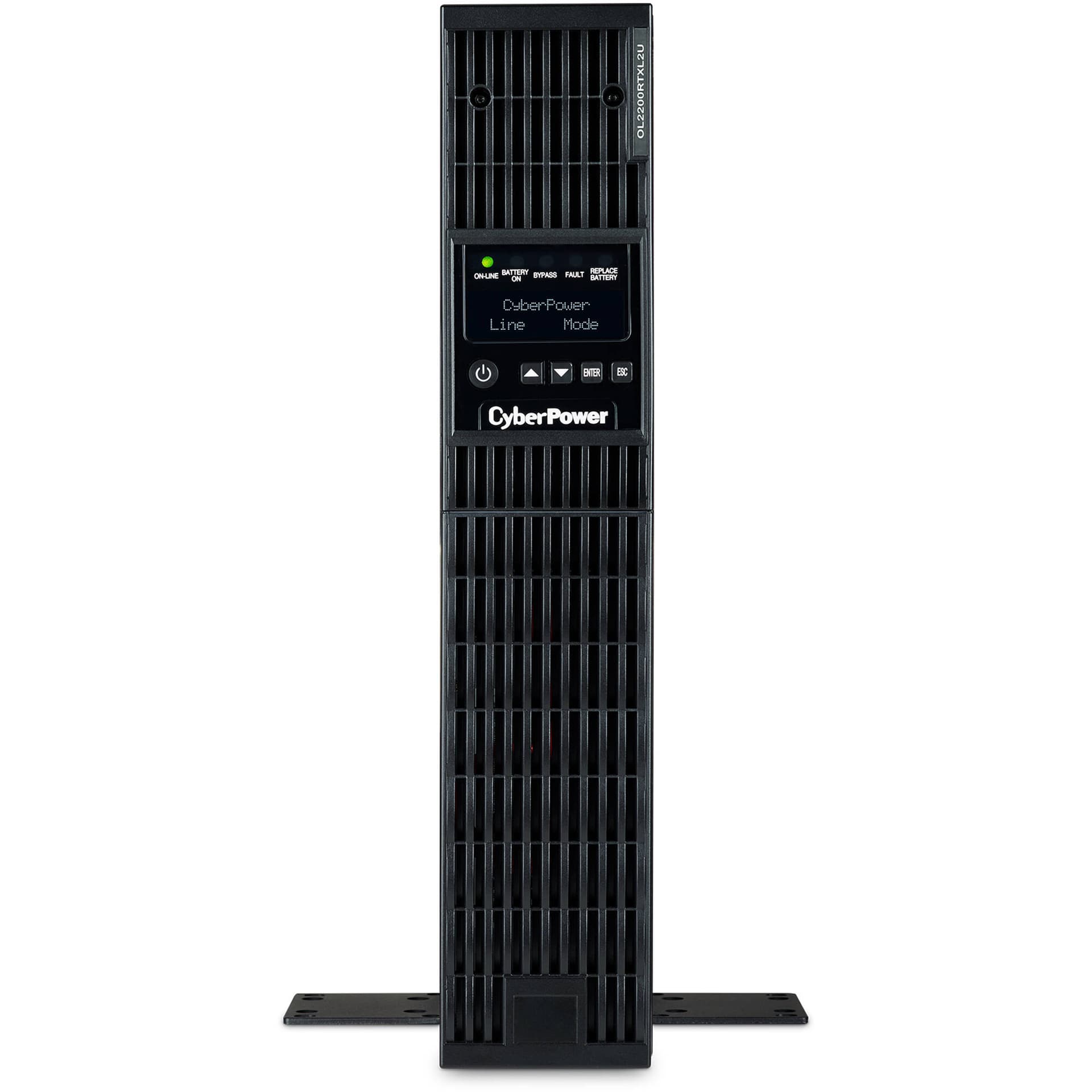 CyberPower OL2200RTXL2U 2,000 VA online UPS with 2U rack/tower design and LCD display