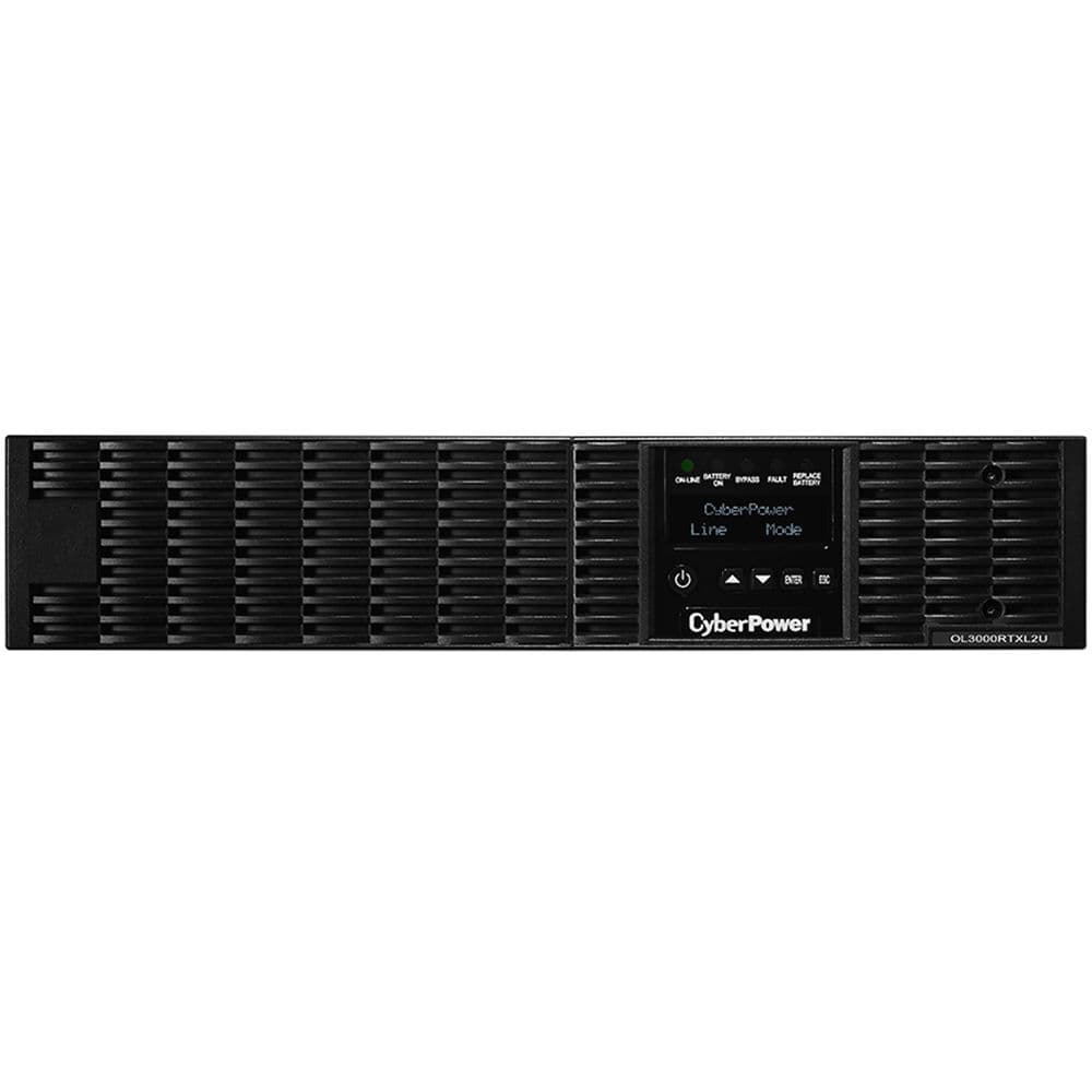 CyberPower OL3000RTXL2U 3,000 VA 2U rackmount online UPS with LCD display