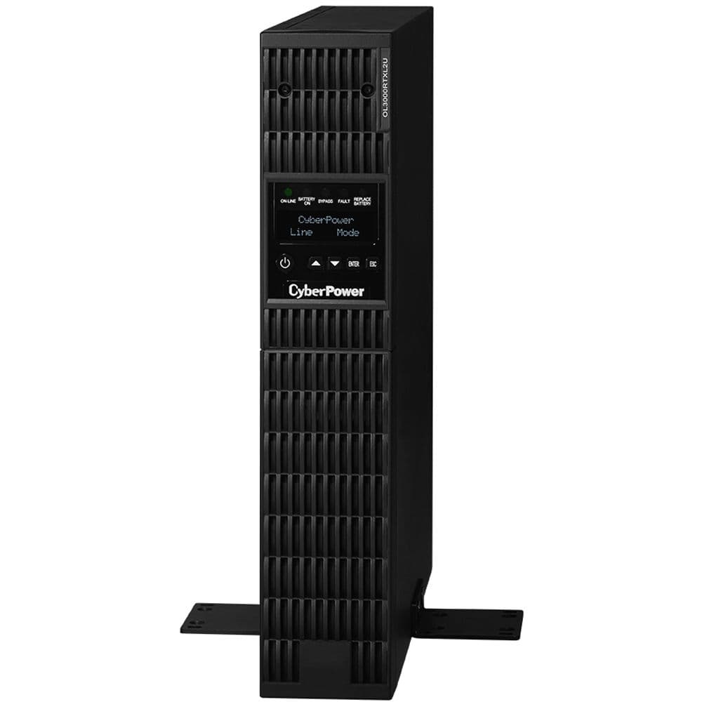 CyberPower OL3000RTXL2U 3,000 VA 2U rackmount online UPS with LCD display
