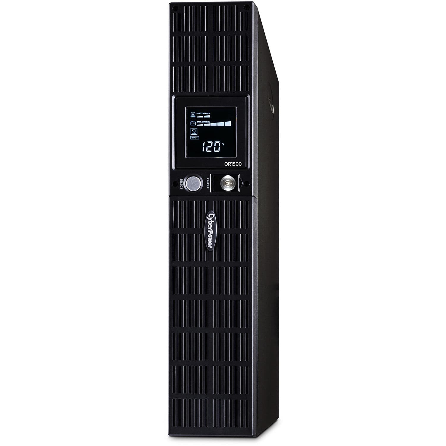 CyberPower OR1500LCDRT2U 1500VA 2U rack-mount UPS with LCD display and 8 outlets