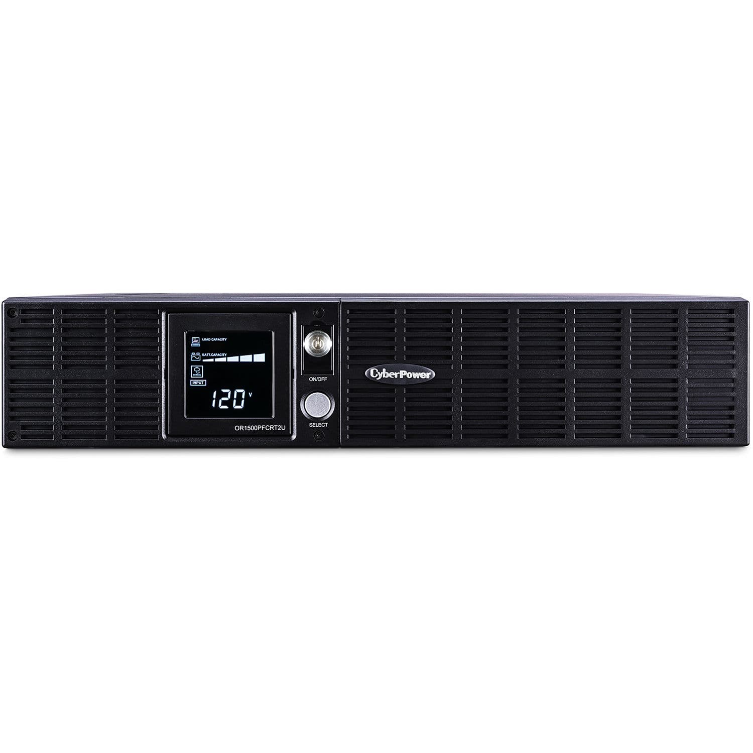 CyberPower OR1500PFCRT2U 1,500 VA 1,050 W 2U rack mount UPS with LCD and 8 outlets