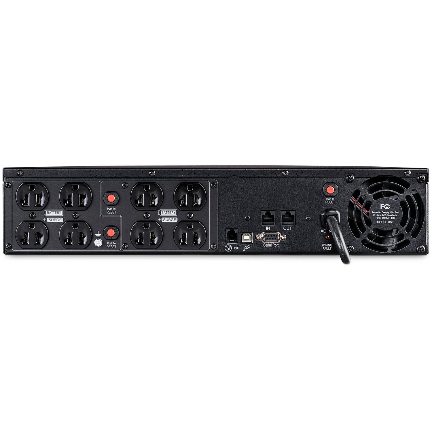 CyberPower OR1500PFCRT2U 1,500 VA 1,050 W 2U rack mount UPS with LCD and 8 outlets
