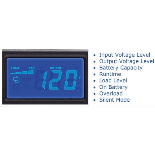 CyberPower OR500LCDRM1U 500VA 1U rackmount UPS with LCD and six NEMA outlets